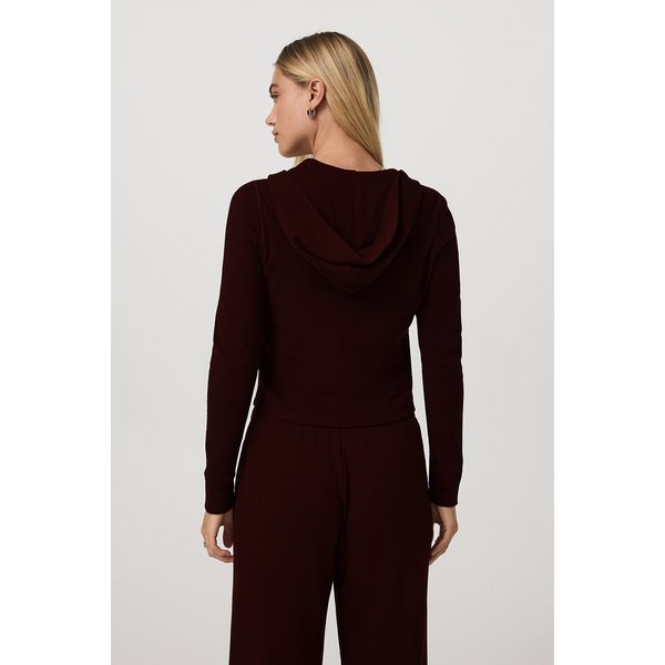 [여성] 와플 풀집 후디_다크 브라운 VR25320029000