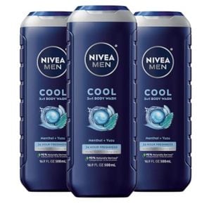 맨 쿨 3-in-1 바디 워시 맨톨 유즈 500 ml x 3개