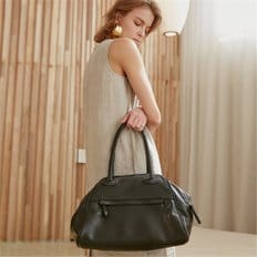 TWO ZIPPER BAG_BLACK PEPPER