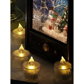 글리터 멜팅 led 캔들 2size