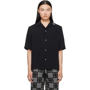 블랙 아미리 캠프 셔츠 AMSTCA1127 Black