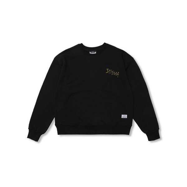 Doodle Oversized Crewneck Black