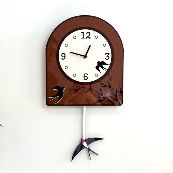 홈테리어 우드 무소음 무타공 벽시계