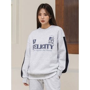 FELICITY 유니폼 오버핏 맨투맨 MAR552 (4 COLOR)