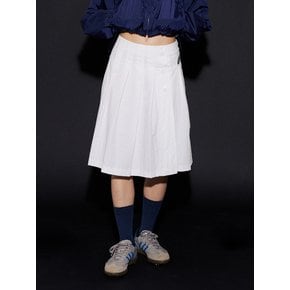 lotsyou_April pleats skirt White