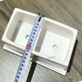 가타 도기화분 옆이넓은직사각 20X11X10CM 직사각형화분 실내화분 거