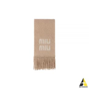 MIU 미우미우 24 5FS062 2CQD F0018 (로고 모헤어 스카프)