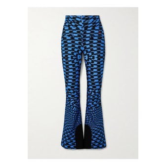 PERFECT MOMENT 퍼펙트 모먼트 오로라 프린트 부츠컷 스키 팬츠 블루 1647597343755575