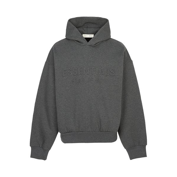 [부산점] 에센셜 남성 기모 후드티 192HO256211F CHARCOAL HEATHER