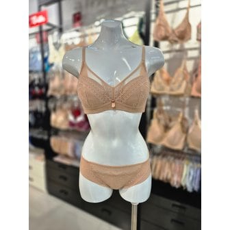 비너스 [시흥점] S 비너스 ) 24SS 봄메인 브라 팬티, 헴팬티 세트 [VBR0980/VPT0980H-SK]