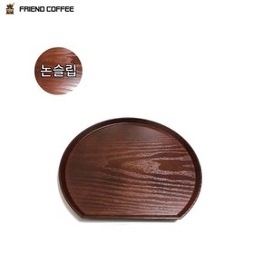 논슬립 쟁반 미끄럼방지 업소용 서빙 커피쟁반 우드 나무 목무늬 카페트레이