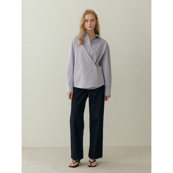 [리퍼브] TWO WAY OVERLAP SHIRT LILAC