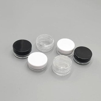  [뷰티풀마인드] 화장품 샘플 소분 용기 3g/5g(블랙/화이트/투명)