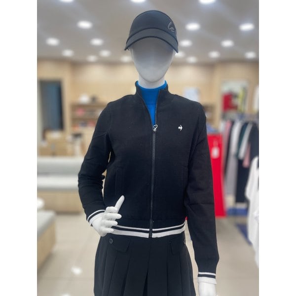 [여주점] 여성 등판 자수 포인트 방풍 니트 풀집업 GP322LKC92