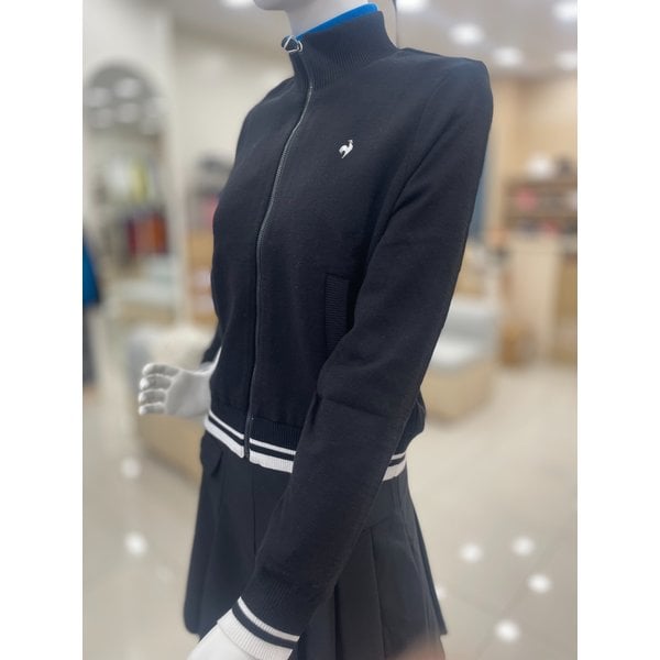 [여주점] 여성 등판 자수 포인트 방풍 니트 풀집업 GP322LKC92