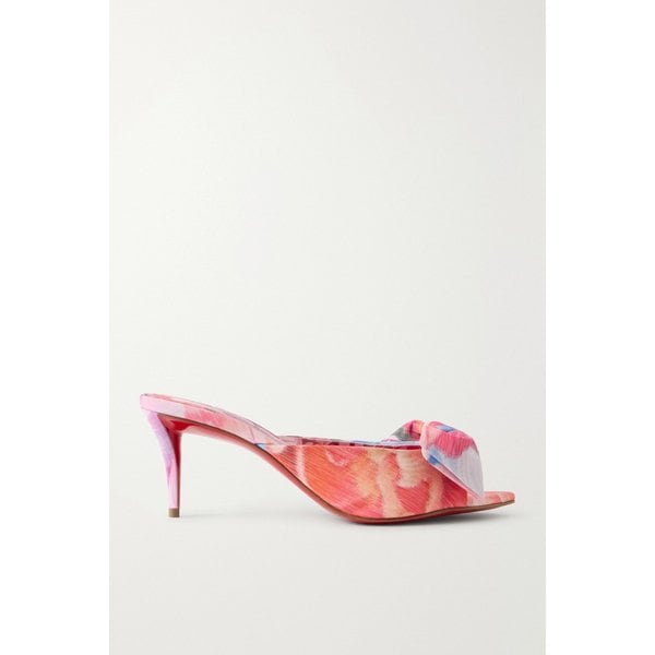 멀라지 60mm 크레이프 드 신 키튼 힐 뮬 46376663162979349