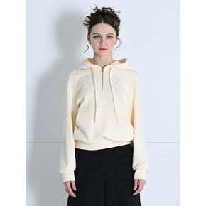 HALF ZIP-UP HOOD RAGLAN TOP LIGHT YELLOW MBDSTO005LY