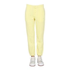 FW21 HELMUT LANG Sweatshirt JOGGING PANTS WITH BUTTONS YELLOW L07HW203_0EG