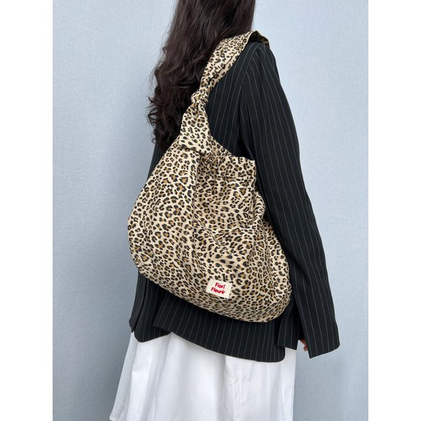 Ange Leopard shoulder cross_Brown