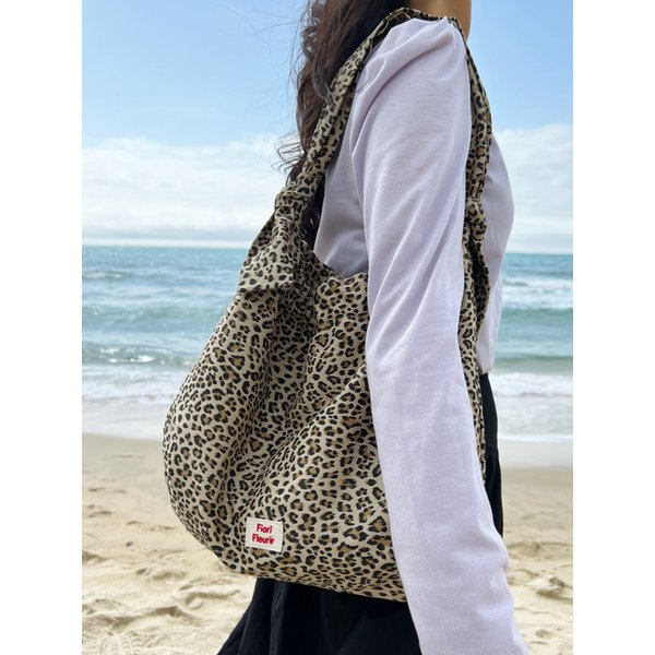 Ange Leopard shoulder cross_Brown