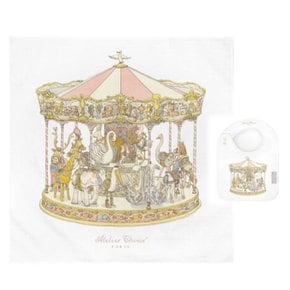 Carré+Bib SET - Carousel Pink