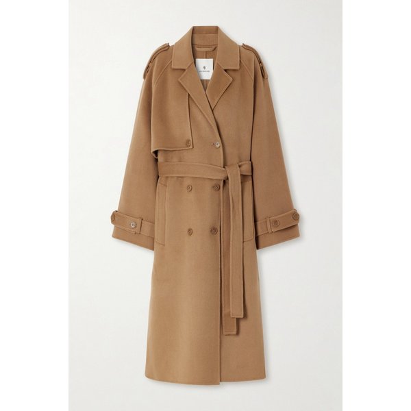 릭키 울 캐시미어 블렌드 트렌치 코트 46376663162984346