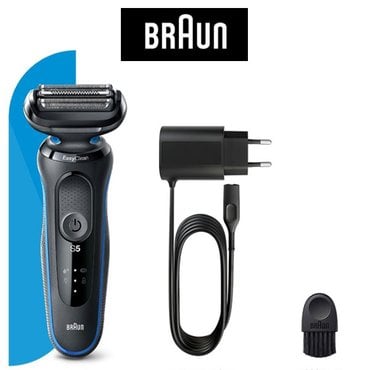 BRAUN 브라운 전기면도기  블루에디션 50-B1000S/습식건식면도/3중커팅/방수