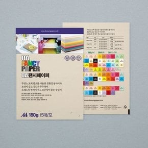 두성 OA팬시페이퍼 A4 180g R01 흰미색/15매 봉(1개 (WC92598)