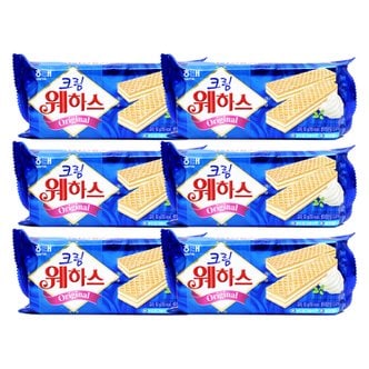 너만아는과자점 해태 크림웨하스 50g x 6개