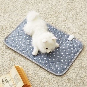 카본 탄소 강아지 고양이 전기방석 네이비 중형 40X60