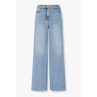 VOV [부산점] 보브)) 벨트 포인트 와이드 데님 팬츠 (7126255100)