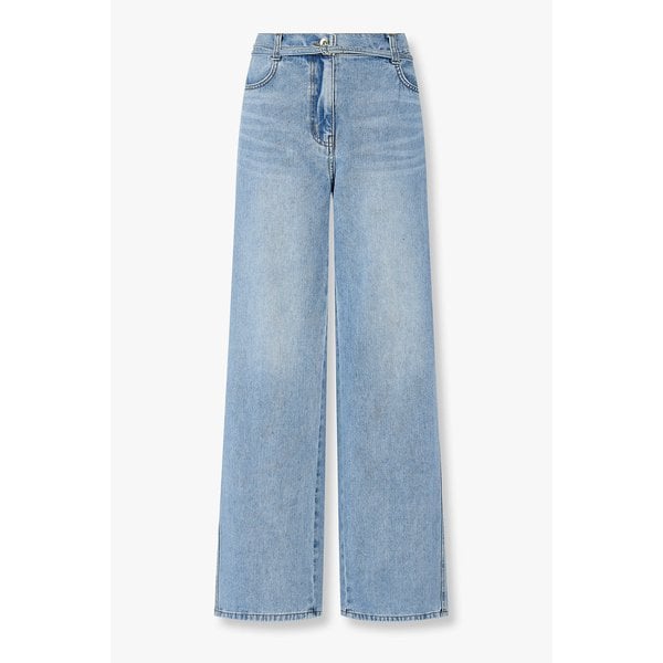 [부산점] 보브)) 벨트 포인트 와이드 데님 팬츠 (7126255100)