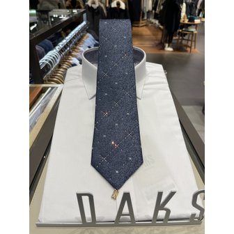 닥스 24년 S/S DAKS 신상품 실크 로고올오버 큐빅 혼주 넥타이 DKG1ACF1104G1 (구매시사은품증정)