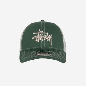 스투시 뉴에라 9Twenty 베이직 트러커 그린 Stussy New Era 9twenty Basic Trucker Green