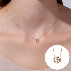 로즈몽주얼리 [로즈몽] 14K 목걸이(1부다이아몬드) RS1197