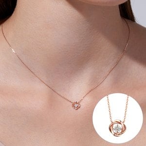 로즈몽주얼리 [로즈몽] 14K 목걸이(1부다이아몬드) RS1197