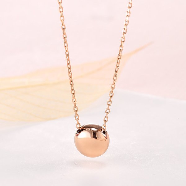 [비앤비골드] 18K 티어링 골드볼 체인 목걸이 JNN40947