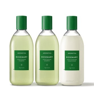 아로마티카 [대용량SET] 로즈마리 스칼프 스케일링 샴푸 400ml*2 + 컨디셔너 400ml