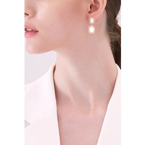 Peach Radiant Opal Earrings [옵션-귀찌]