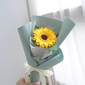 한송이 해바라기 비누꽃다발