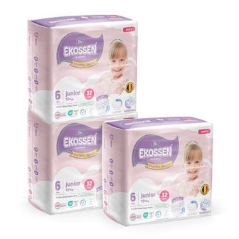 에코센 TCF 유럽 프리미엄 기저귀 팬티형 6단계 32P x3개