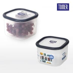 /마이스타일 토마 TOMER 정사각(1호) 600ml 보관밀폐용기