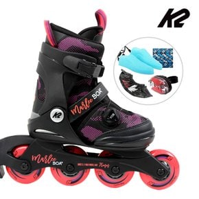 K2 인라인 스케이트 마리 보아 와인 아동인라인스케이트 어린이 유아 신발항균건조기 휠커버