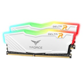 [서린공식] 팀그룹 T-Force DDR4-3200 CL16 Delta RGB 화이트 패키지 32GB(16Gx2)