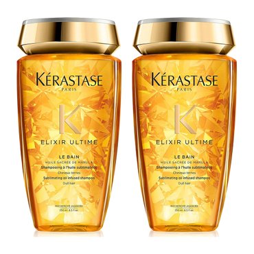  KERASTASE 케라시스 엘릭서 얼타임 서블리메이팅 오일 인퓨즈드 샴푸 250ml 2개