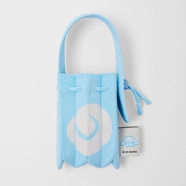 조셉앤스테이시 Lucky Pleats Knit Nano Bag Cinnamoroll Soda (0JSO5AC41001F)