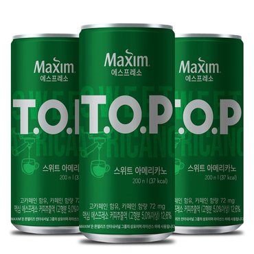  맥심 티오피 스위트 아메리카노 캔커피 200mlx36캔