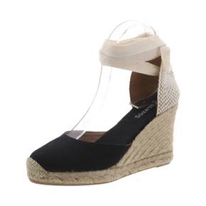 5081892 Soludos Womens Canvas Espadrille Wedge Heels