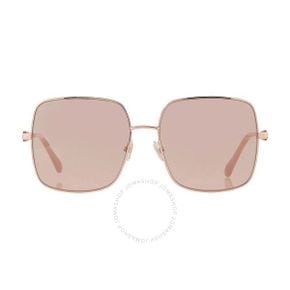 4664635 Jimmy Choo Pink Flash Silver Square Ladies Sunglasses