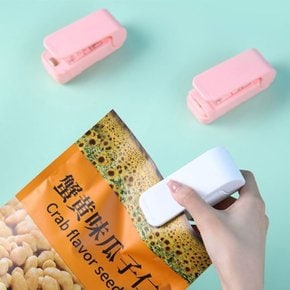 남은음식 과자봉지 밀봉 휴대용 미니실링기 핸드 실러 (WC0D9F3)